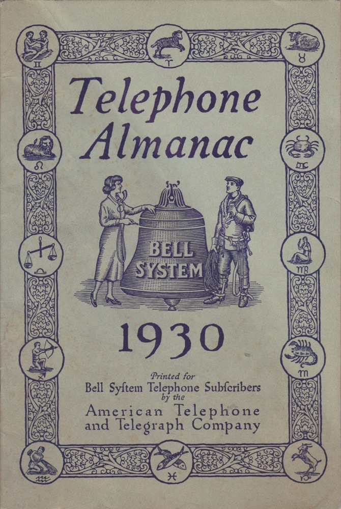 TELEPHONE ALMANAC: 1930/ AT&T Brochureby: N/A