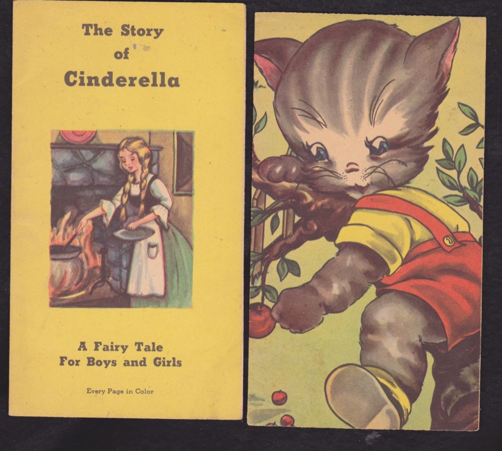 TWO CHILDREN'S STORY BOOKLETS: The Story of Cinderella and Puffy Kittenby: N/A
