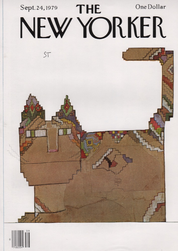 ORIGINAL VINTAGE MAGAZINE COVER: New Yorker September 24 1979by: Saul Steinberg (Illust.)
