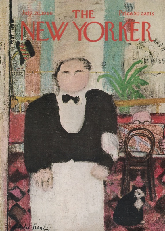 ORIGINAL VINTAGE MAGAZINE COVER:  New Yorker July 26 1969   by: Andre Francois (Illust.)
