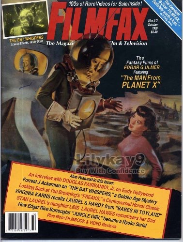 FILMFAX Movie & TV Magazine #12 October 1988 FN+ 6.5 Man From Planet X/Bat Whispersby: N/A