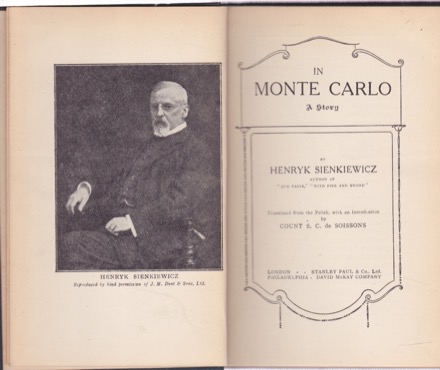 In Monte Carlo: A Story by: Henryk Sienkiewicz