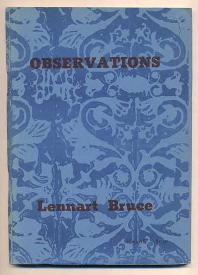 Observations: An Agenda by: Bruce Lennart