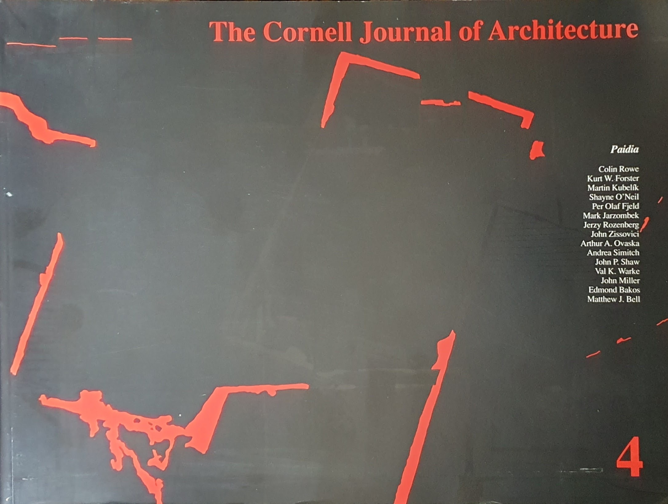 The Cornell Journal of Architecture: Vol 4by: Imran Ahmed and Merritt W Bucholz (Ed.)