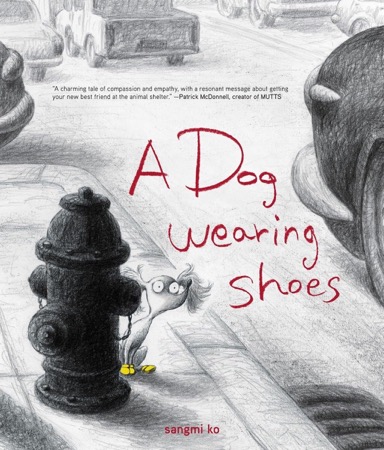 A Dog Wearing Shoes by: Sangmi Ko