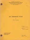 My Favorite Year - FINAL DRAFT Screenplayby: Steinberg, Norman