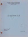 My Favorite Year - Screenplayby: Steinberg, Norman