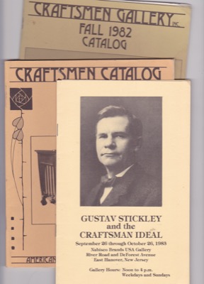 THREE BROCHURES ON CRAFTSMEN FURNITURE: 2 Craftsman Gallery Catalogs, one exhibition brochureby: N/A