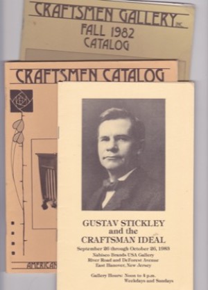 THREE BROCHURES ON CRAFTSMEN FURNITURE: 2 Craftsman Gallery Catalogs, one exhibition brochureby: N/A
