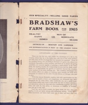 Bradshaw's Farm Book for 1905: Healthy Happy Homes for Men of Moderate Meansby: N/A