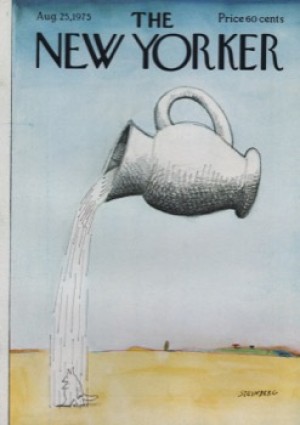 ORIGINAL VINTAGE MAGAZINE COVER: New Yorker August 25 1975 - Water pitcherby: Saul Steinberg (Illust.)