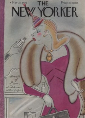 ORIGINAL VINTAGE MAGAZINE COVER: New Yorker May 27 1939 - Sampling perfumeby: Rea Irvin (Illust.)