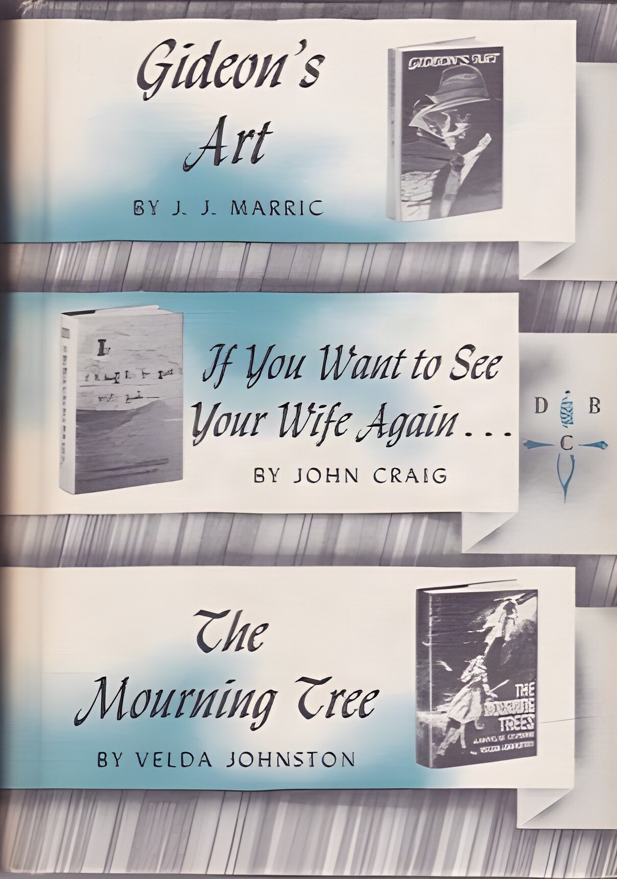 Gideon's Art/If You Want to See Your Wife Again.../The Mourning Tree by: J.J. Marric/John Craig/Velda Johnston 