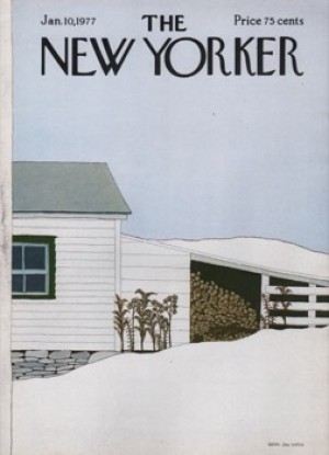 ORIGINAL VINTAGE MAGAZINE COVER:  New Yorker Jan. 10 1977by: Gretchen Dow Simpson (Illust.)