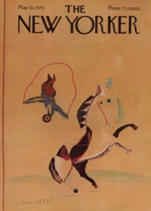 ORIGINAL VINTAGE MAGAZINE COVER:  New Yorker May 31 1976 - Circus Act by: Paul Degen (Illust.)