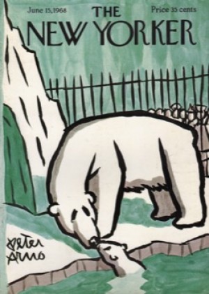 ORIGINAL VINTAGE MAGAZINE COVER:  New Yorker June 15 1968 - Polar Bears     by: Peter Arno (Illust.)