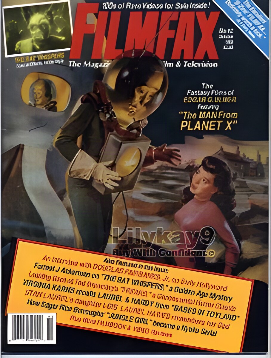 FILMFAX Movie & TV Magazine #12 October 1988 FN+ 6.5 Man From Planet X/Bat Whispersby: N/A
