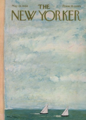 ORIGINAL VINTAGE MAGAZINE COVER: New Yorker May 28 1966 - sailboatsby: Abe Birnbaum (Illust.)