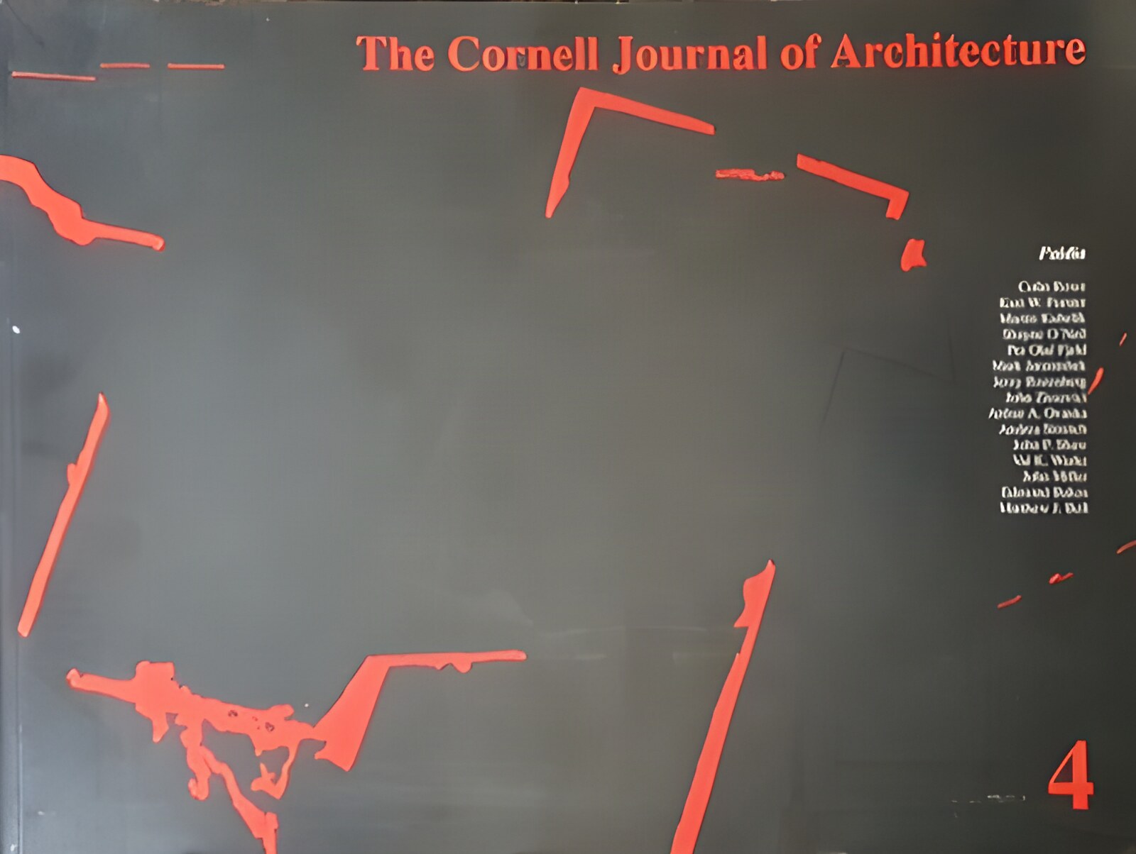 The Cornell Journal of Architecture: Vol 4by: Imran Ahmed and Merritt W Bucholz (Ed.)
