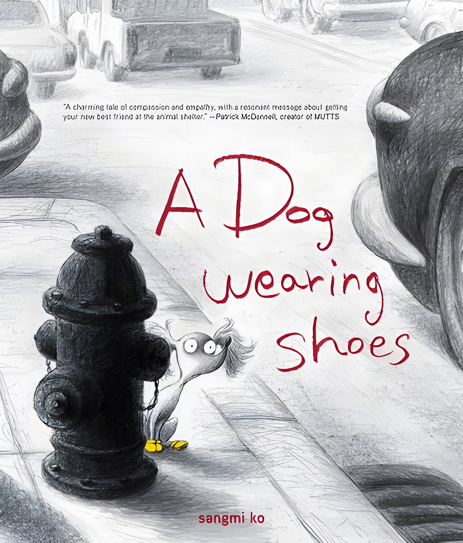 A Dog Wearing Shoes by: Sangmi Ko