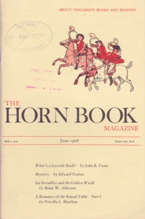 Horn Book Magazine June 1968by: Edward Fenton, John Tunis