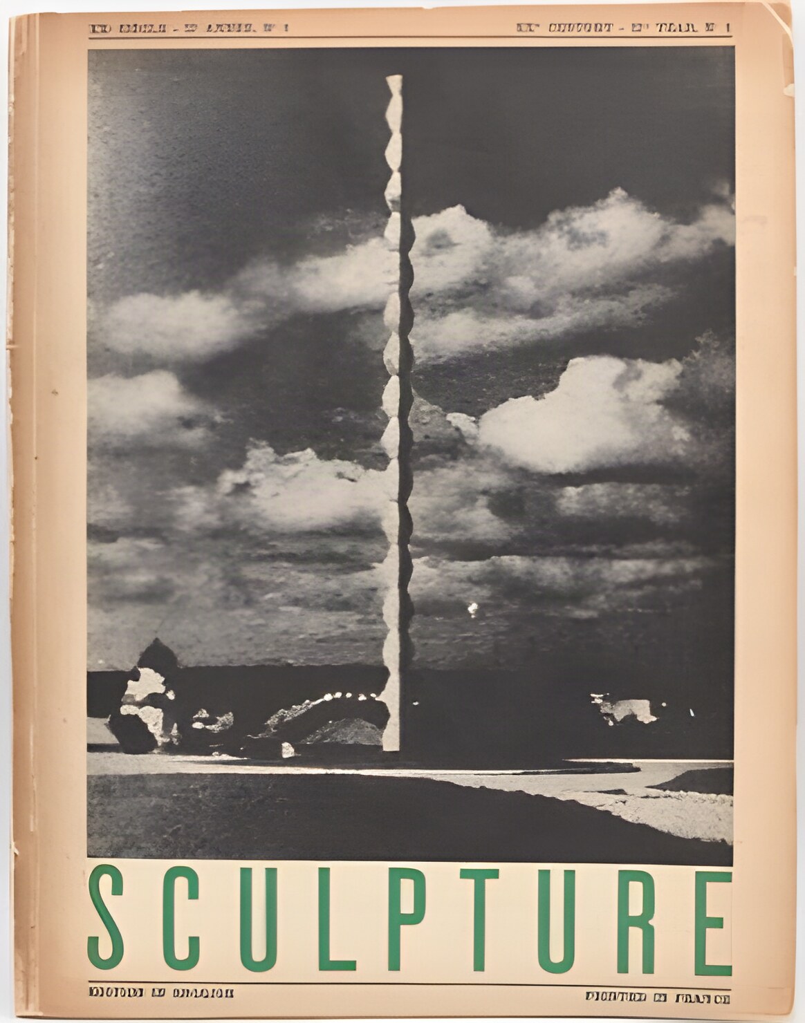 [MAGAZINE] SCULPTURE XXth CENTURY. A MAGAZINE OF ART. NO. 1 IInd YEAR, No. 1. EDITION IN FRENCHby: [Georges Duthuit | Kandinksky | Erwin Blumenfeld | et al. 