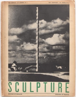 [MAGAZINE] SCULPTURE XXth CENTURY. A MAGAZINE OF ART. NO. 1 IInd YEAR, No. 1. EDITION IN FRENCHby: [Georges Duthuit | Kandinksky | Erwin Blumenfeld | et al. 
