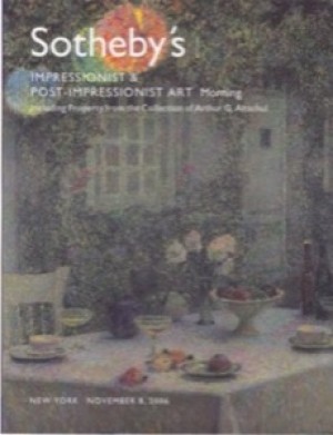 Sotheby's: Impressionist & Post-Impressionist Art Morning / Including Property from the Collection of Arthur G. Altschul New York  November 8 2006by: Sotheby's