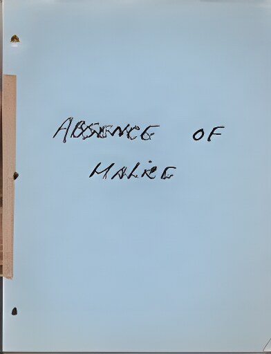 Absence of Malice: an Original Screenplayby: Luedtke, Kurt