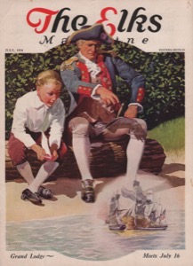 ORIG VINTAGE MAGAZINE COVER/ THE ELKS - JULY 1934 - Illus. Ronald McLeodby: McLeod (Illust.), Ronald