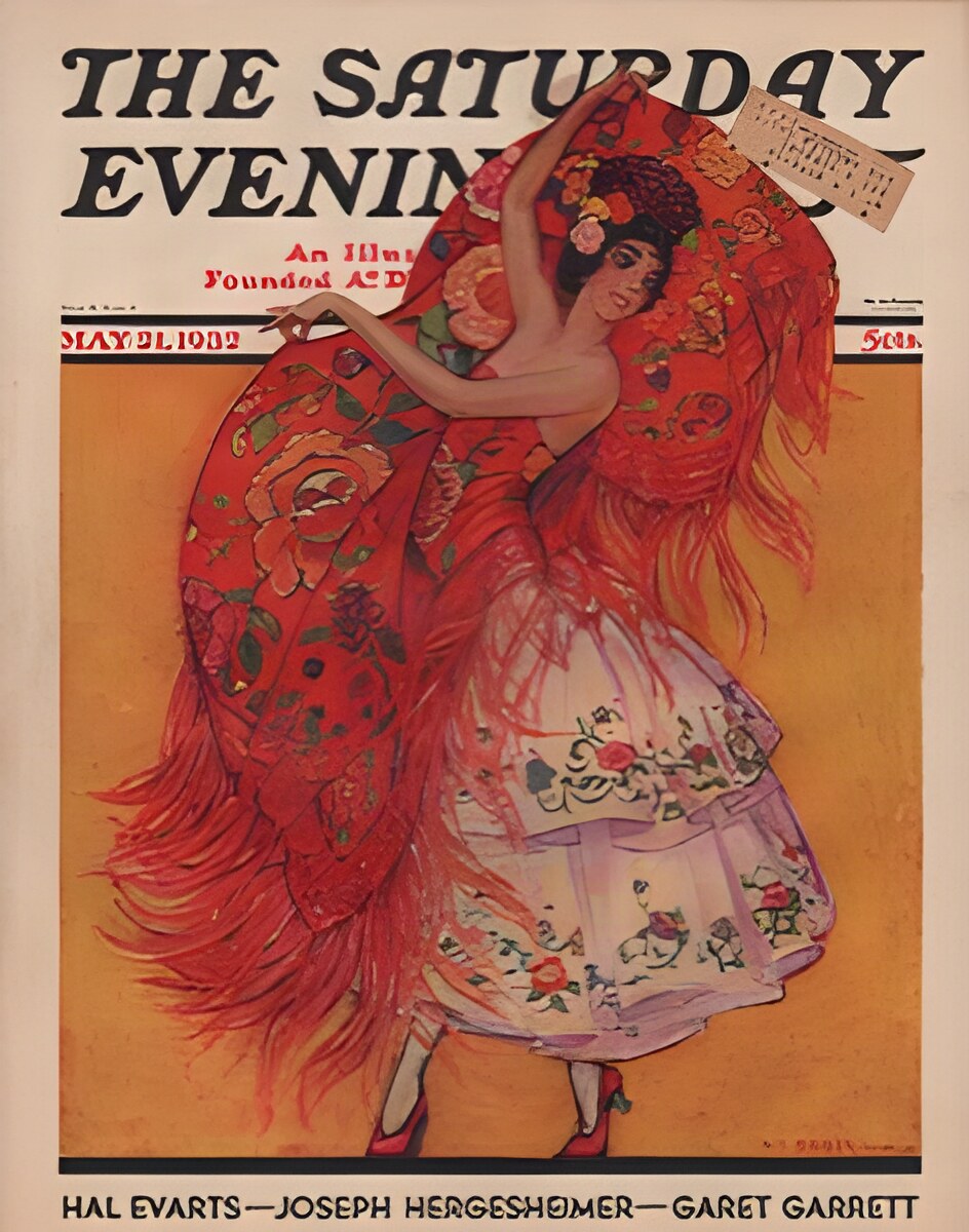 ORIG VINTAGE MAGAZINE COVER/ SATURDAY EVENING POST - MAY 21 1932by: Soulen (Illust.), H.j.