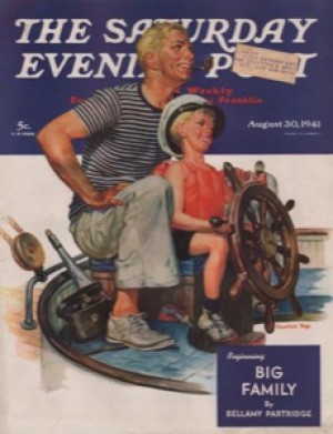 ORIG VINTAGE MAGAZINE COVER/ SATURDAY EVENING POST - AUGUST 30 1941by: Dye (Illust.), Charles