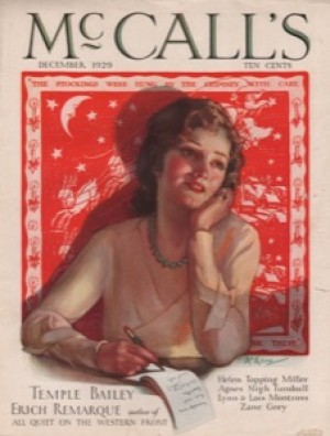 ORIG VINTAGE MAGAZINE COVER/ McCALL'S - DECEMBER 1929by: McMein (Illust.), Neysa