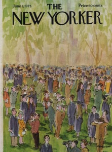 ORIG VINTAGE MAGAZINE COVER/ THE NEW YORKER - JUNE 2 1975by: Stevenson (Illust.), James