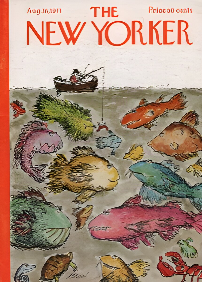 ORIG VINTAGE MAGAZINE COVER/ THE NEW YORKER - AUGUST 28 1971by: Koren (Illust.), Ed