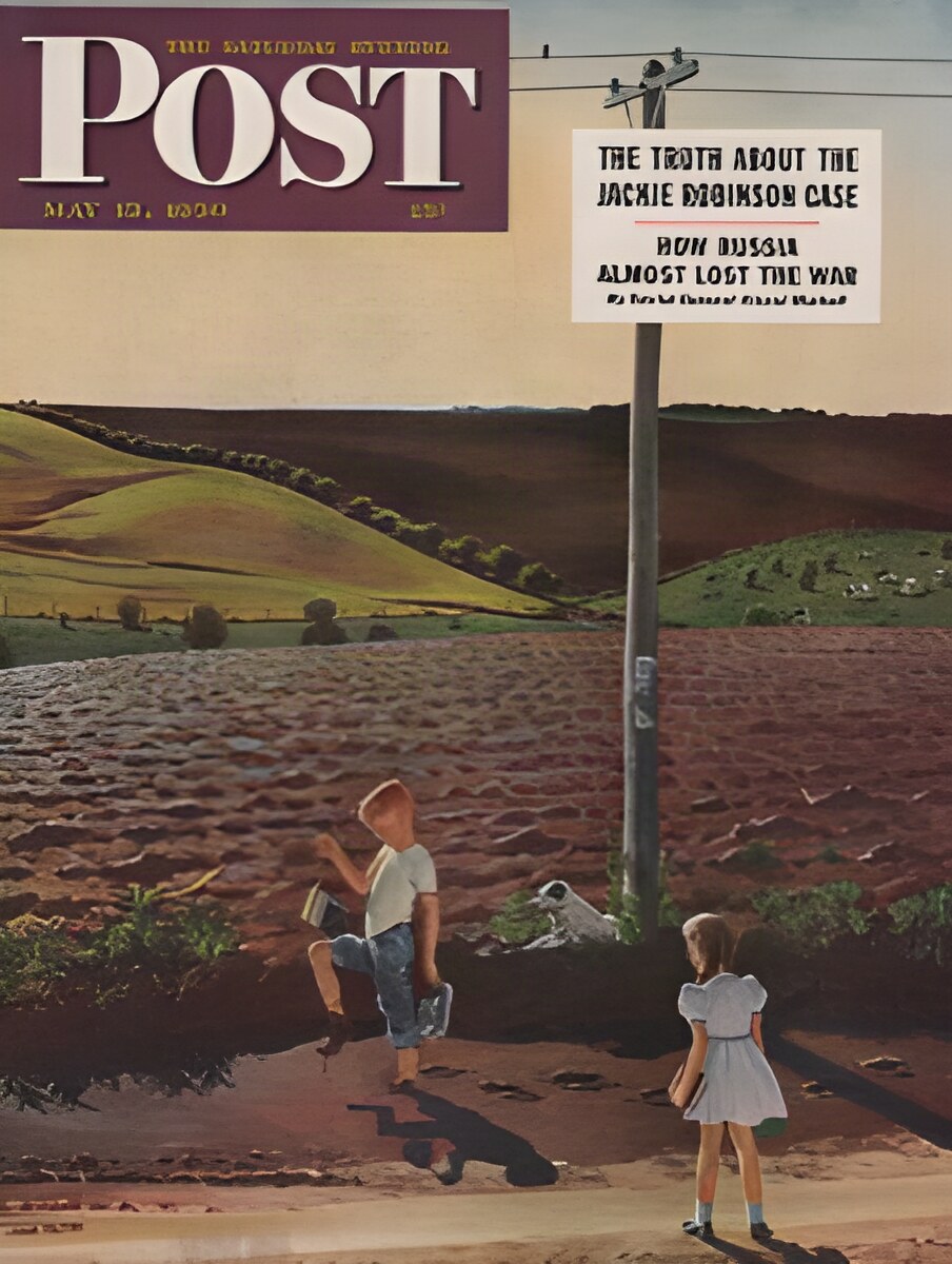 ORIG VINTAGE MAGAZINE COVER/ SATURDAY EVENING POST - MAY 13 1950by: Falter (Illust.), John
