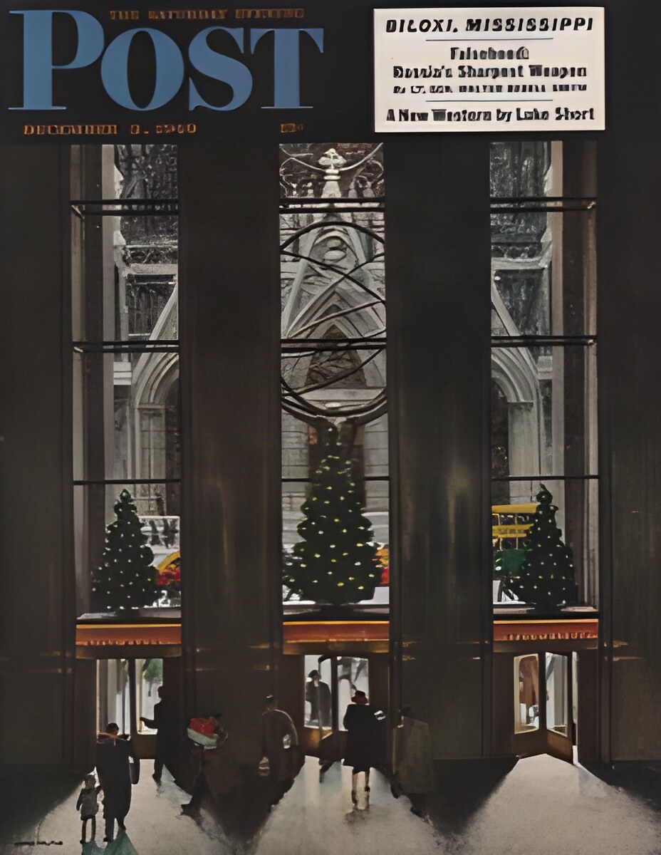 ORIG VINTAGE MAGAZINE COVER/ SATURDAY EVENING POST - DECEMBER 3 1949by: Falter (Illust.), John