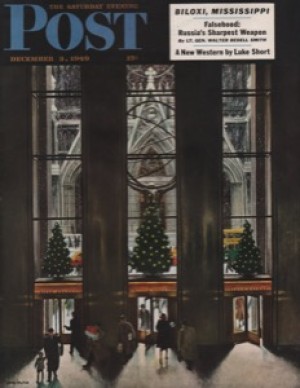 ORIG VINTAGE MAGAZINE COVER/ SATURDAY EVENING POST - DECEMBER 3 1949by: Falter (Illust.), John