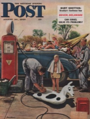 ORIG VINTAGE MAGAZINE COVER/ SATURDAY EVENING POST - AUGUST 20 1949by: Dohanos (Illust.), Stevan