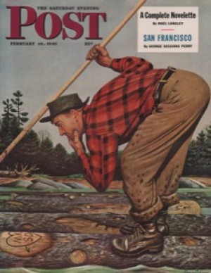 ORIG VINTAGE MAGAZINE COVER/ SATURDAY EVENING POST - FEBRUARY 16 1946by: Dohanos (Illust.), Stefan