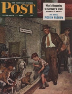 ORIG VINTAGE MAGAZINE COVER/ SATURDAY EVENING POST - SEPTEMBER 17 1949 Illus. Amos Sewellby: Sewell (Illust.), Amos