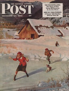 ORIG VINTAGE MAGAZINE COVER/ SATURDAY EVENING POST - DECEMBER 30 1950by: Clymer (Illust.), John