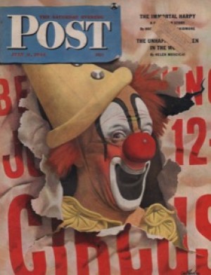 ORIG VINTAGE MAGAZINE COVER/ SATURDAY EVENING POST - JULY 8 1944 Illus. John Athertonby: Atherton (Illust.), John