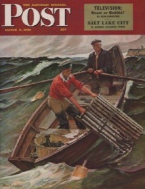 ORIG VINTAGE MAGAZINE COVER/ SATURDAY EVENING POST - MARCH 9 1946by: Schaeffer (Illust.), Mead