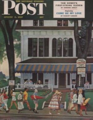 ORIG VINTAGE MAGAZINE COVER/ SATURDAY EVENING POST - AUGUST 2 1947by: Falter (Illust.), John