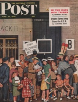ORIG VINTAGE MAGAZINE COVER/ SATURDAY EVENING POST - JUNE 21 1947by: Dohanos (Illust.), Stevan