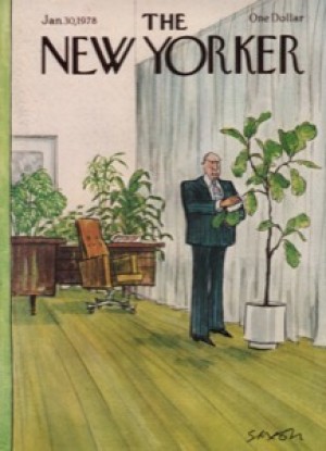 ORIG VINTAGE MAGAZINE COVER/ THE NEW YORKER - JANUARY 30 1978by: Saxon (Illust.), Charles