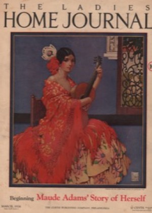 ORIG VINTAGE MAGAZINE COVER/ LADIES HOME JOURNAL - MARCH 1926by: Kay (Illust.), Gertrude
