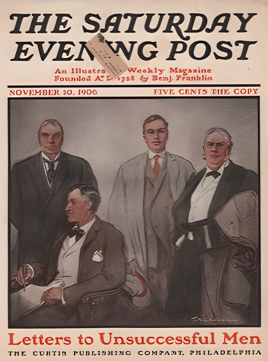 ORIG VINTAGE MAGAZINE COVER/ SATURDAY EVENING POST - NOVEMBER 10 1906by: Gruger (Illust.), F.R.