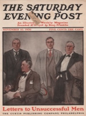 ORIG VINTAGE MAGAZINE COVER/ SATURDAY EVENING POST - NOVEMBER 10 1906by: Gruger (Illust.), F.R.